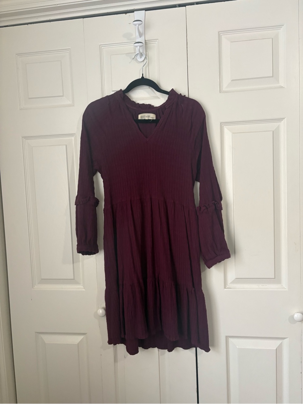 Called to Surf Burgundy Dress